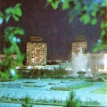 Вечерняя Алма-Ата. Площадь Республики